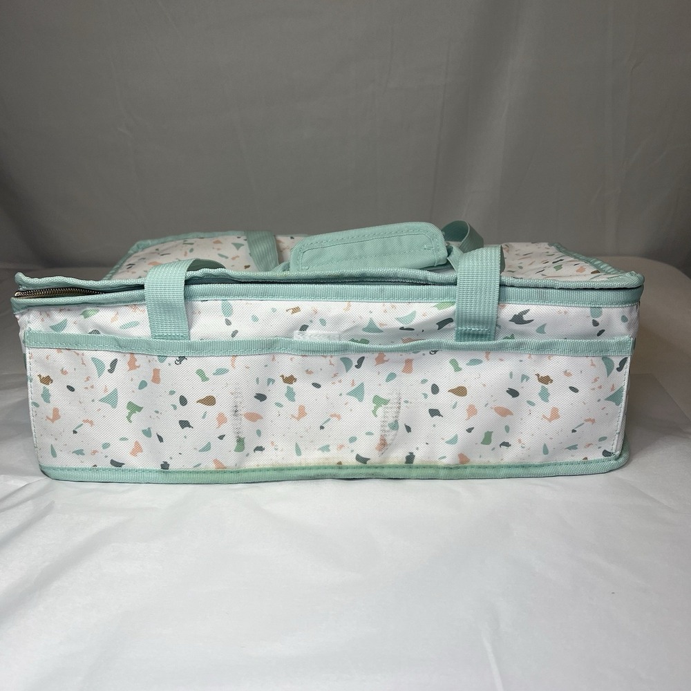 90's Print Large Insulated Casserole Carrier Reusable Lunch Box 9x13 Pan‎ Retro